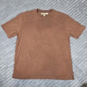 Tommy Bahama Summer Mens size Large Brown/Copper Crewneck